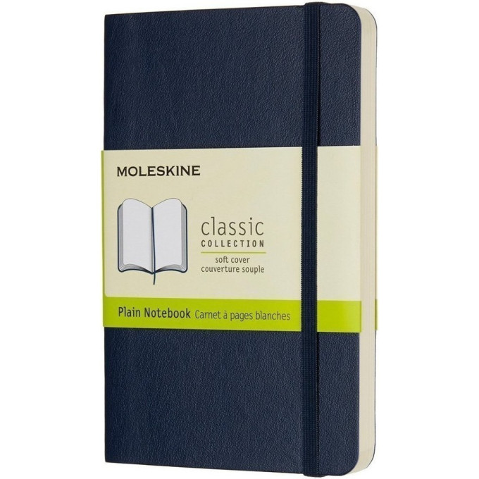 Блокнот MOLESKINE Classic Soft XLarge, нелинованный, синий сапфир QP623B20