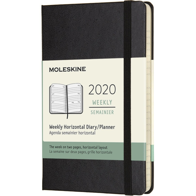 Еженедельник MOLESKINE Classic Weekly Pocket, чёрный DHB12WH2